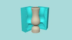 Candle Mold A03 - Molding Maker Wick Template
