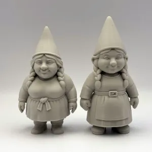 Two Female Garden Gnomes