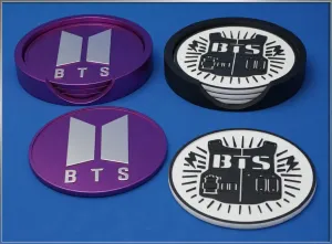 BTS Inspired Drink Coasters