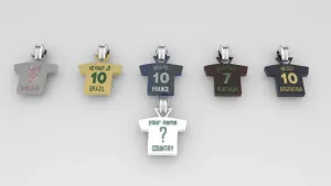 FOOTBALL TEAM PENDANT custom available Messi, Ronaldo, Kane