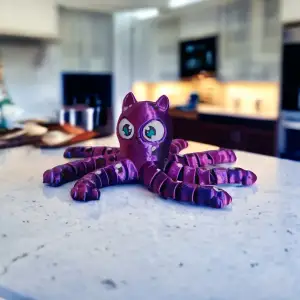 Cute Flexi Articulated Grumpy Cat / Octapus ( Support Free )