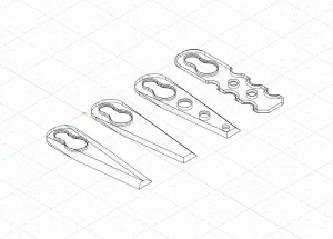 Quick-Print Trimmer Blades – 4 Variants