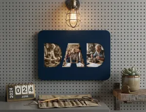 DAD Photo Frame, Father’s Day, Wall Decor, Picture Frame