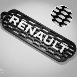 Renault honeycomb keychain