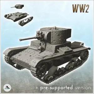 T-26 M1933 - Russia USSR WW2 Flames of War Bolt Action
