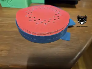 125mm (5”) stackable circular sanding pad (disc) holder