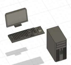 1/18 ORDINATEUR DE BUREAU / DESKTOP COMPUTER