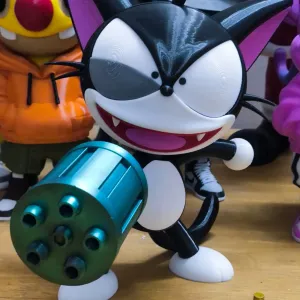 Kuro from Cyborg Kuro-chan ( MULTIPARTS AND 3MF )