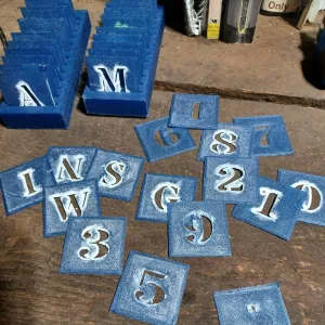 Alphabet stencil