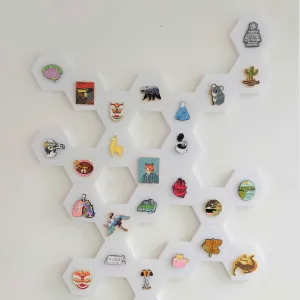 Modular enamel pin display