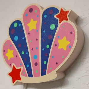 Seashell - adorable kids wall lamp