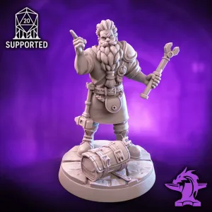 Dwarf Mechanic - Tabletop Inventor Mini