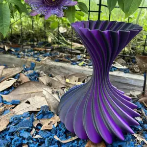 Elegant Spiral Vase