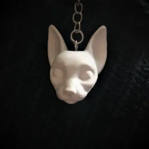 Cat head keychain