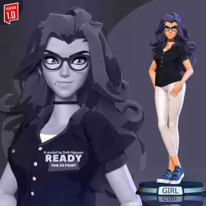 Girl with glasses