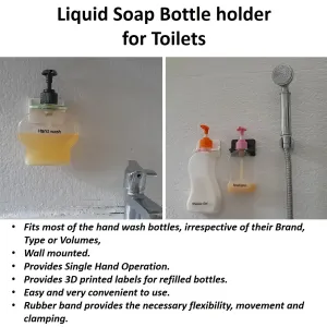 Liquid Soap Bottle Holder for Toilets