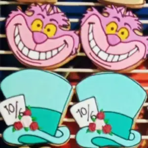 Alice in Wonderland (Cat, Hat, Dress, Rabbit) Cookie Cutter