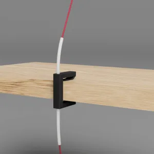 Universal PTFE Tube Holder for Shelf or Desk Edge