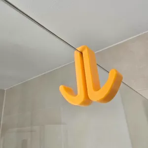 Duschkabinenhaken Handtuchhaken v2 Doppelt