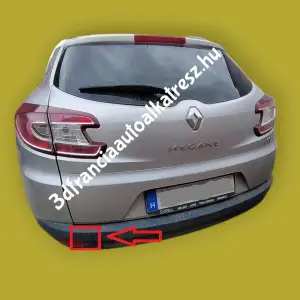Renault Megane 3 kombi hátsó lökhárító vonószemfedél