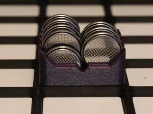 CR2025 Double-Stack Gridfinity Battery Module (16 Slots)