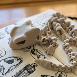 Articulated dragon 025 - Skeleton