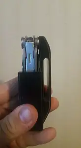 Leatherman Wave belt holster with smoother top