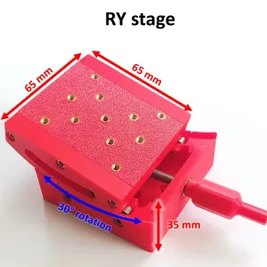 Printed goniometric stage