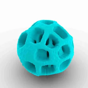 structured ball with 3 layers and holes