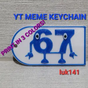 Ultimate "Six Seven" 3-Color Keychain - Brainrot Meme luk141