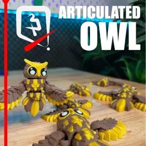 🦉 Articulated Owl — Wing-Flapping Wise Friend