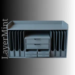 Large Desktop File and Drawer Organizer – Multi-Slot Office