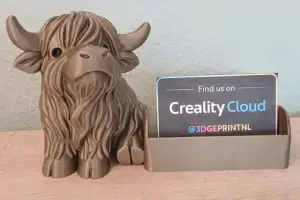 Highland Cow Business Card Holder