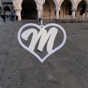 Heart with m little Earring for San Valentine