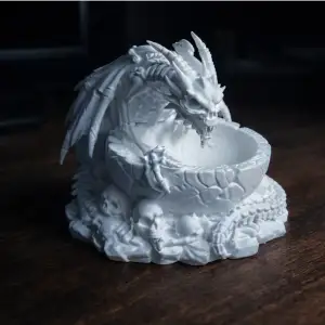 Skeleton Dragon Guardian with Bowl