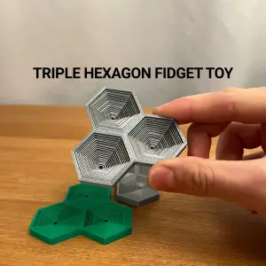 Triple Hexagon Fidget Toy