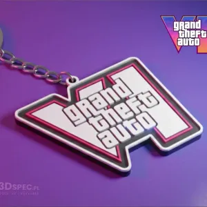 GTA VI logo keychain