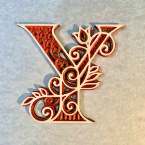 Decorated letters - Y-Z-& - 7/7