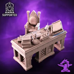 Study Desk & Chair | Tabletop Scatter Terrain