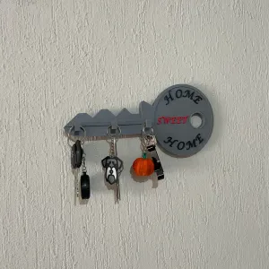 Wall-Mounted Key Holder – Home Sweet Home | 3D Printable STL