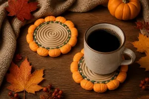 Pumpkin Patch Coasters - Autumn Cup & Mug Stands