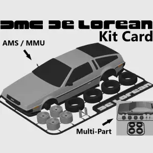 DeLorean DMC-12 Kit Card (from Back to the Future)