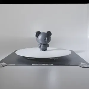 rotating display with platform for models and products