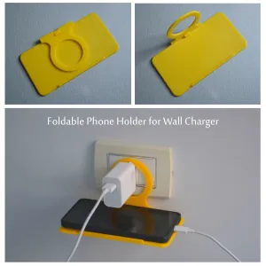 Foldable Phone Holder for Wall Charger
