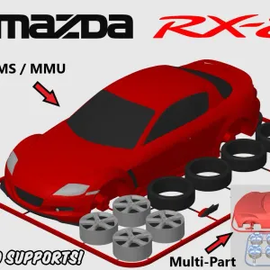 Mazda RX-8 Kit Card (1:24 scale)