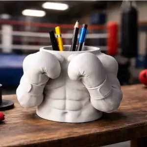 The Champ - Boxing Bust Pen Holder