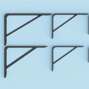 L-Shaped Shelf Brackets – Multiple Sizes