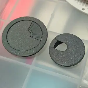 电脑办公桌书桌穿线盖
