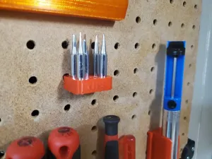 Soldering Spare Tips Pegboard Holder