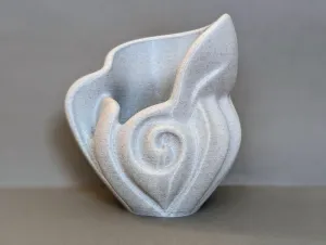 Spiral Flame Planter – Abstract Organic Succulent Pot